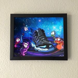 Jordan 11 Space Jam Wall Art